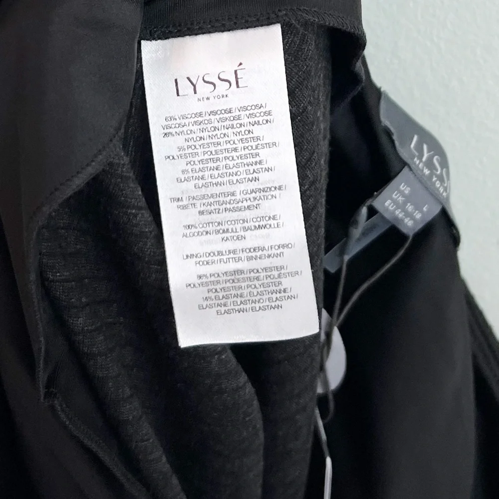 NWT Lysse Varick Elevated Track Pant in Charcoal Grey